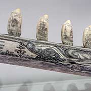 Engraved whale jawbone