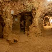 Mine passages, opal mine