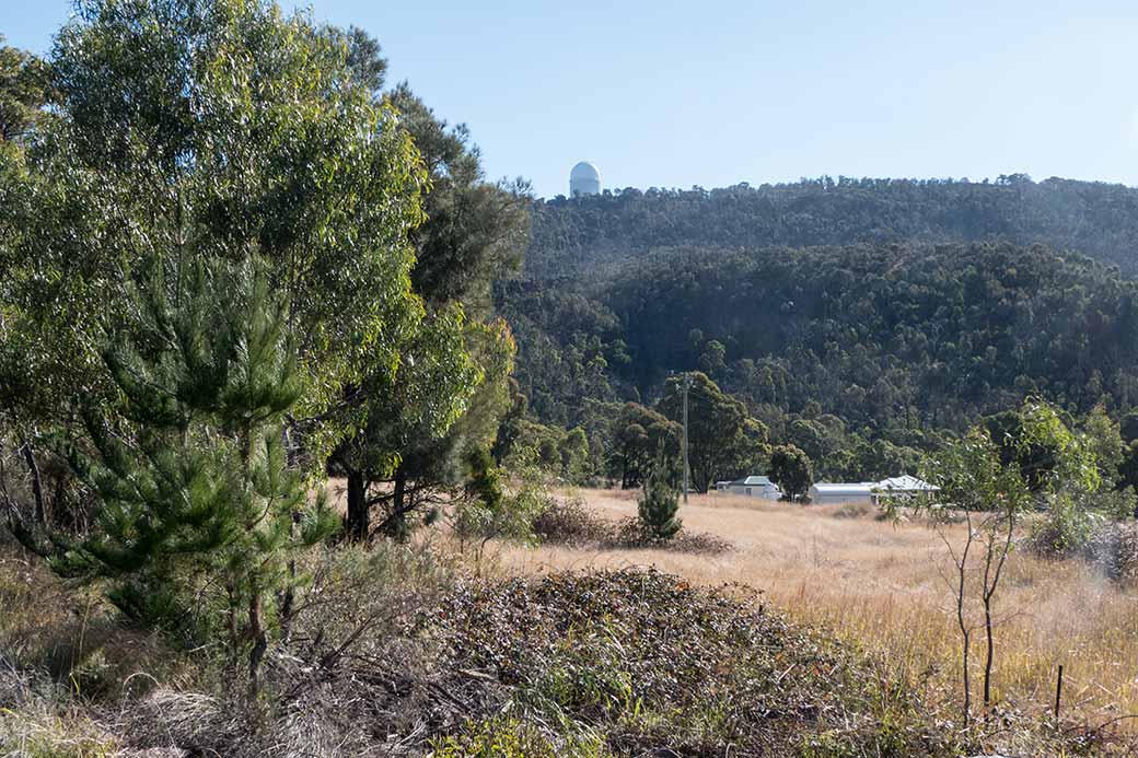 View to Siding Spring Observatory