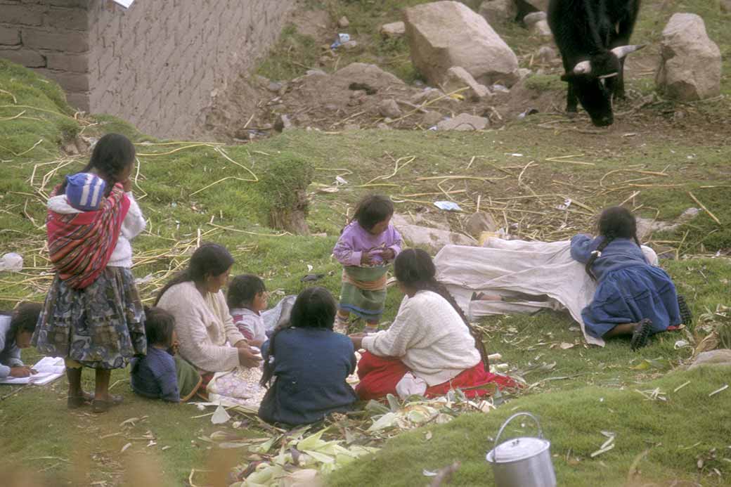 Family in Challapampa