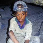 Young mine worker