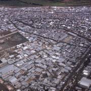 Flying over the slums