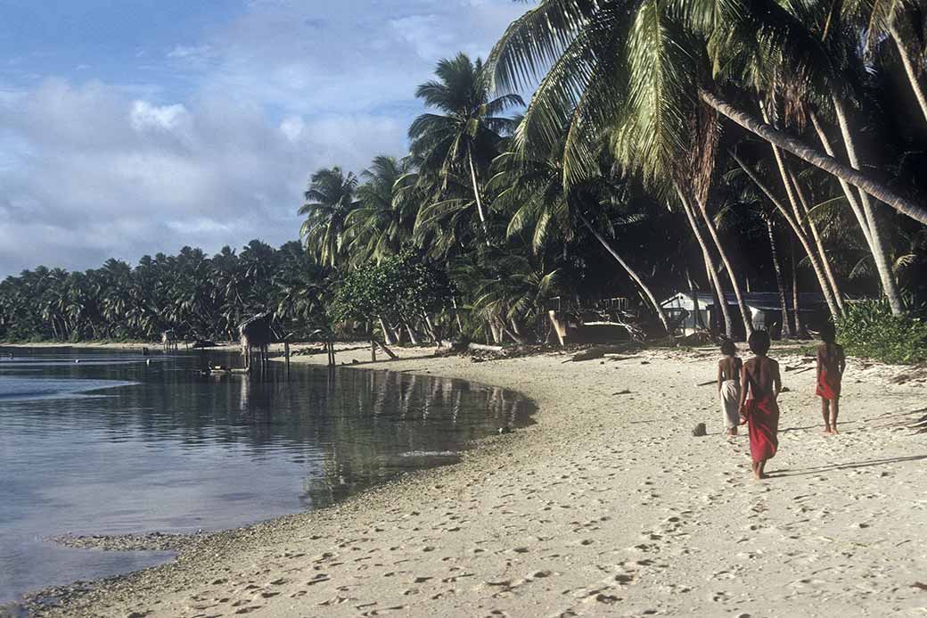 Walking along the beach