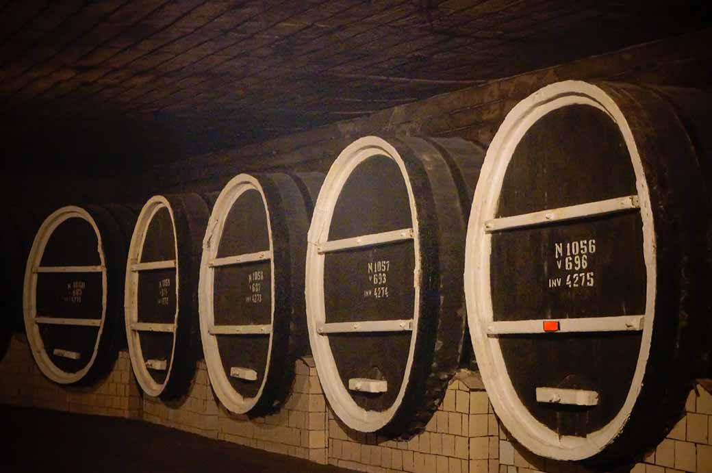 Wine barrels, Mileștii Mici