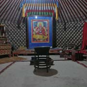 Inside the ger