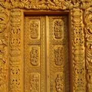 Elaborately carved door