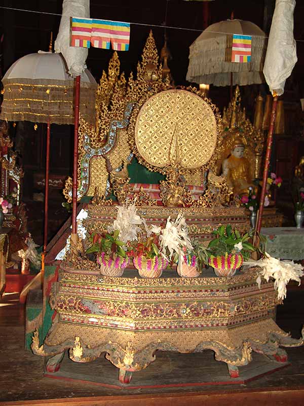 Gold painted shrine