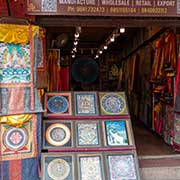 Shop selling thankas