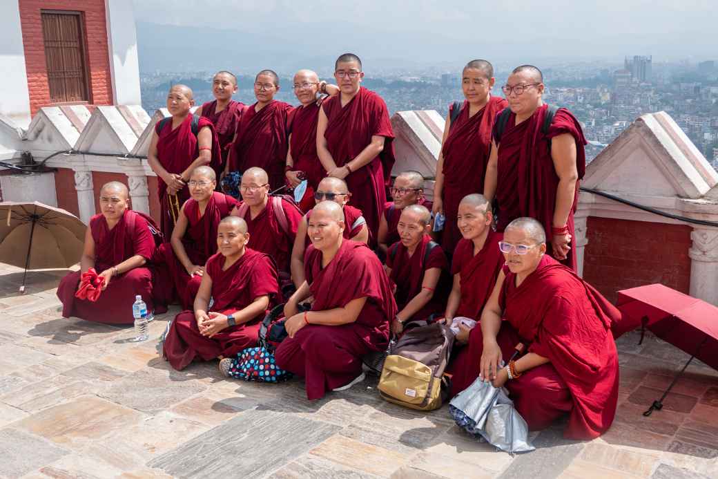 Buddhist nuns, Swayambhunath