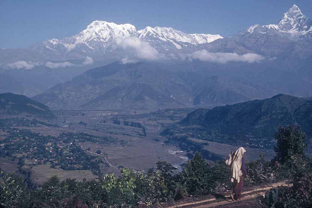 View to Dhaulagiri and Macchapucchare