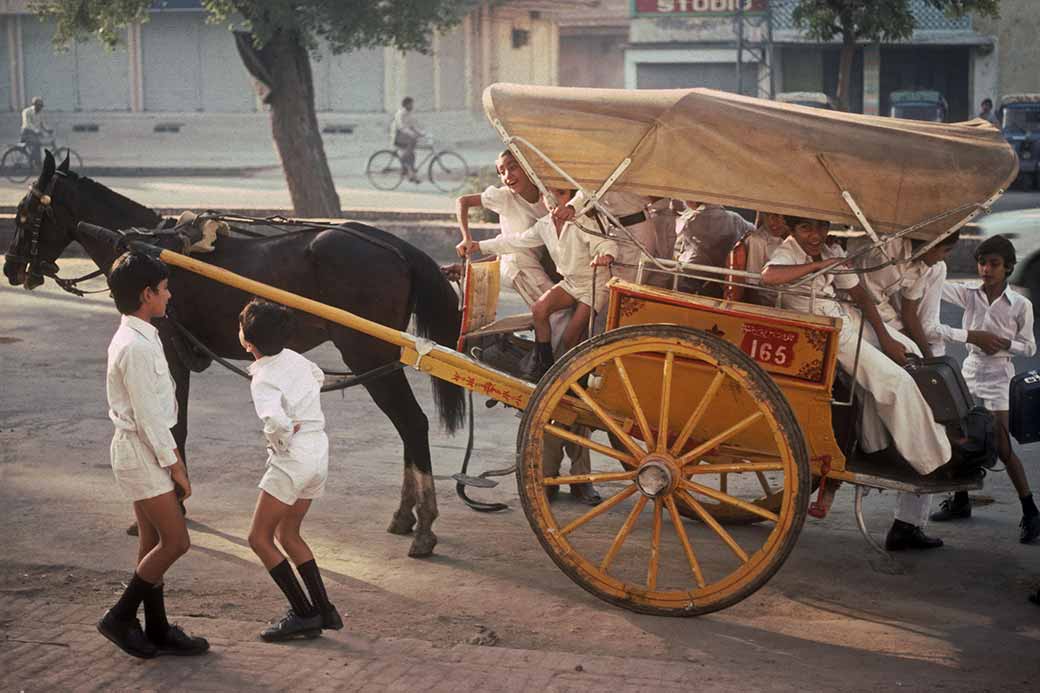 School children in tonga