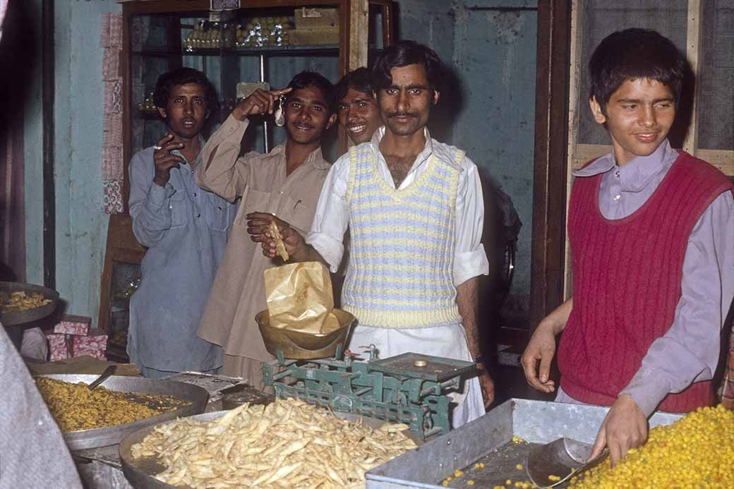Selling “Jalebi” sweets