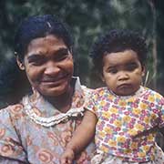 Mother and her daughter, Salazie