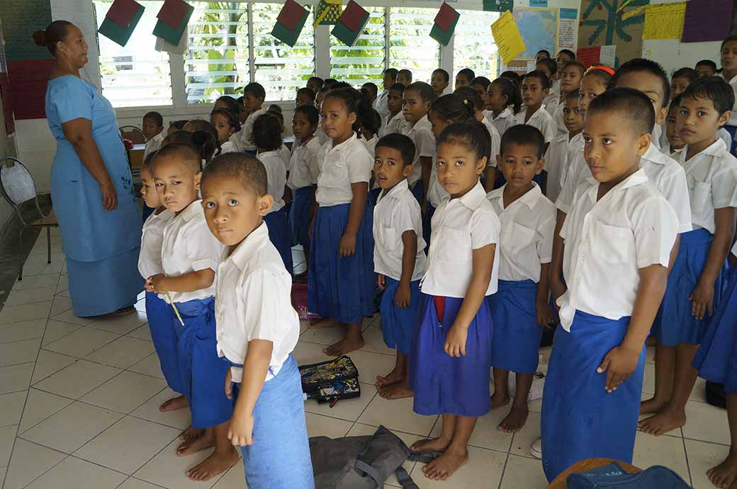 Standing at attention