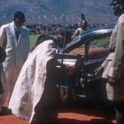 Queens Mother departs