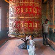 Prayer wheel, Guru Lhakhang Monastery