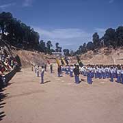 Different houses lined up