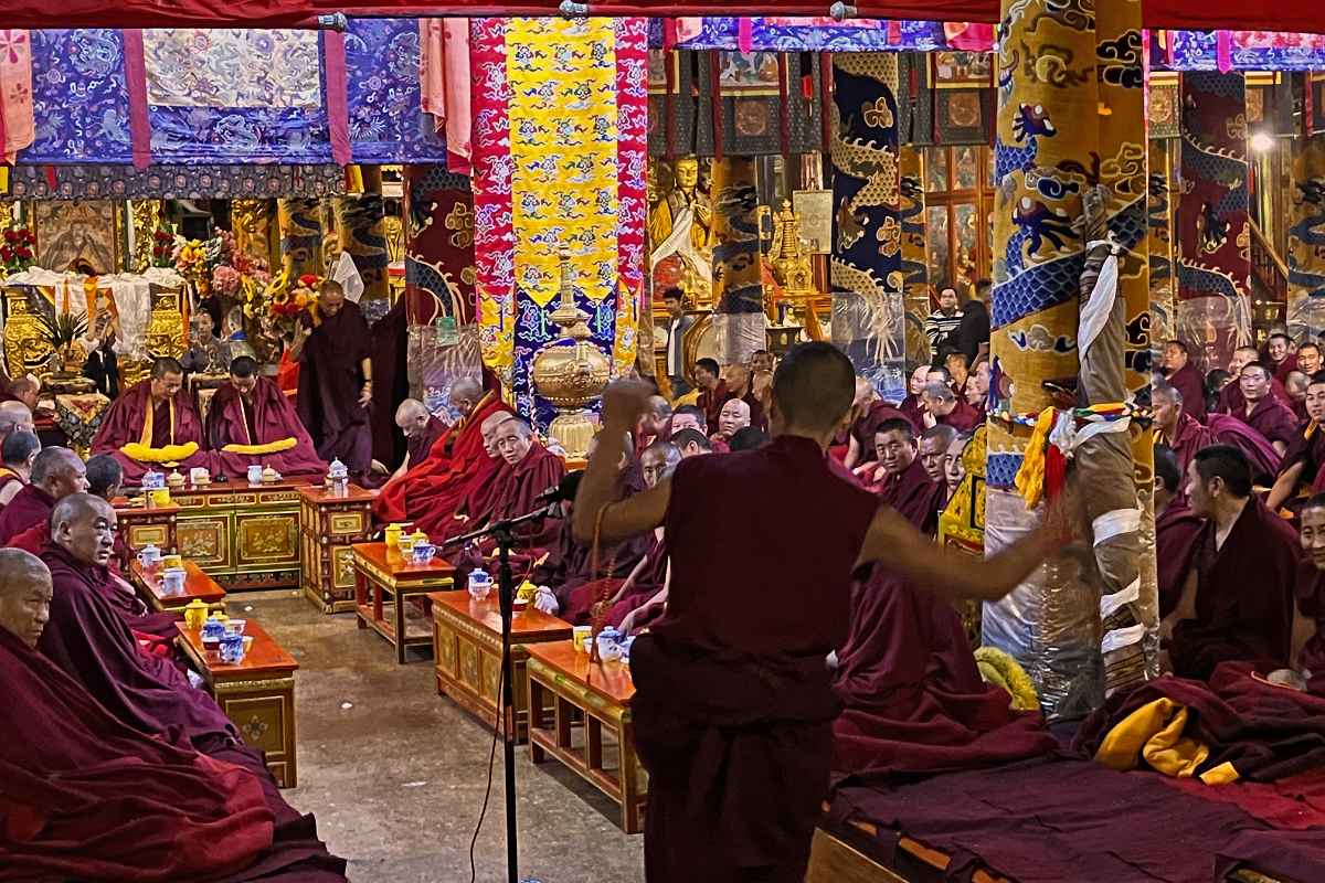 Monks' examination, Sera Monastery