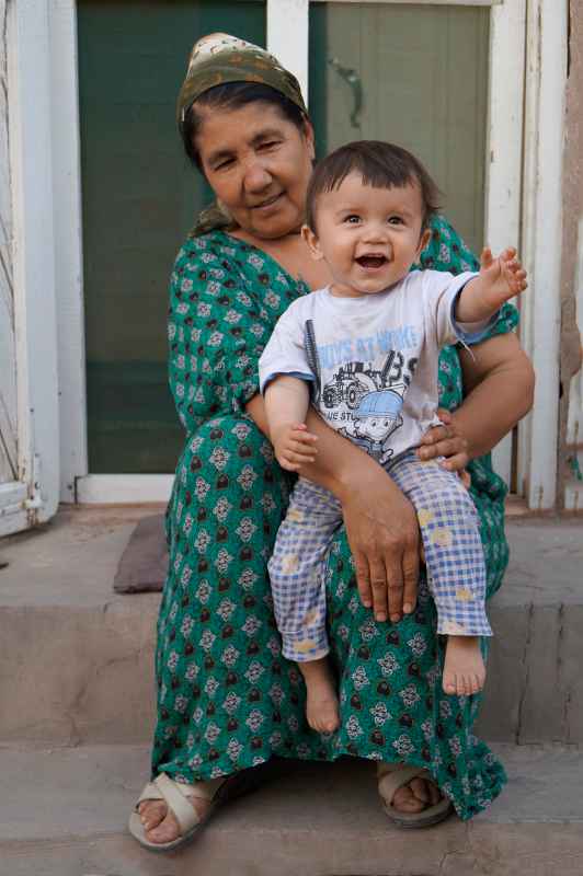 Mother and son, Khiva