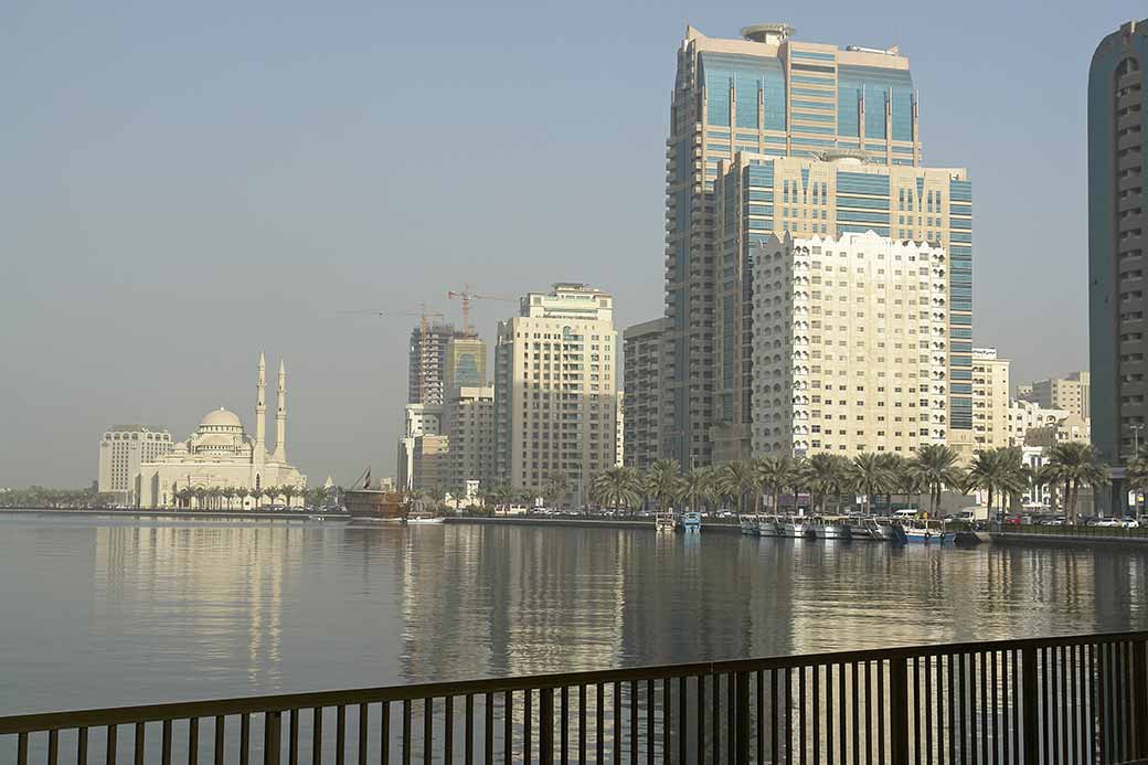 View over Khalid Lagoon